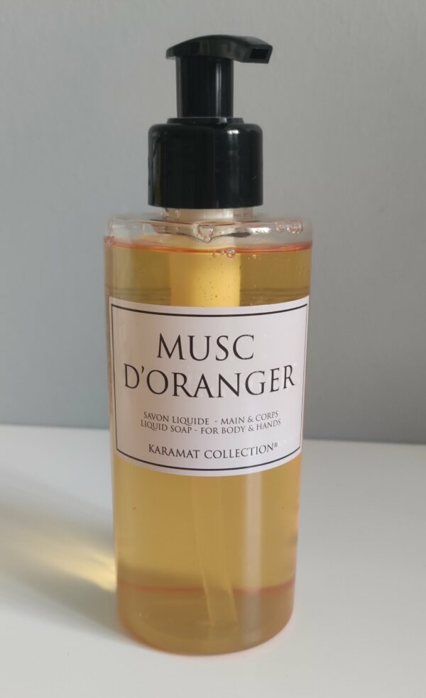 Savon liquide MUSC D'ORANGER , Karamat, coranisé