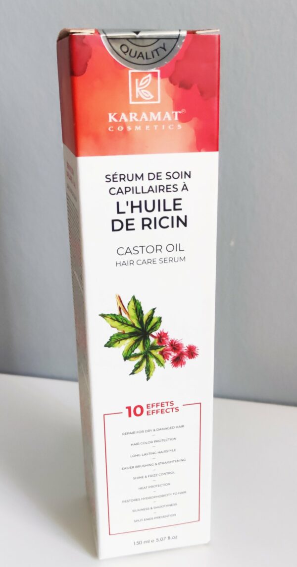 Sérum de soin capillaire à l'Huile de Ricin coranisé, Karamat – Image 2